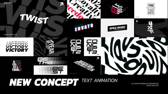FCPX插件-16组概念个性创意文字标题动画 Concept Text Animation插图