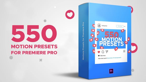 PR模板-550种图层出入动画动作预设-适合视频图片LOGO文字等 Motion Presets for Premiere Pro插图