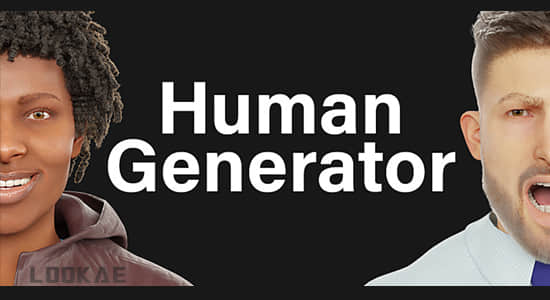Blender插件-三维人物模型生成器 Human Generator V1.0插图
