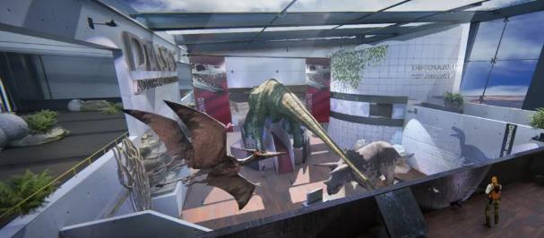 cf手游团队地图恐龙博物馆中一共有多少只恐龙模型？