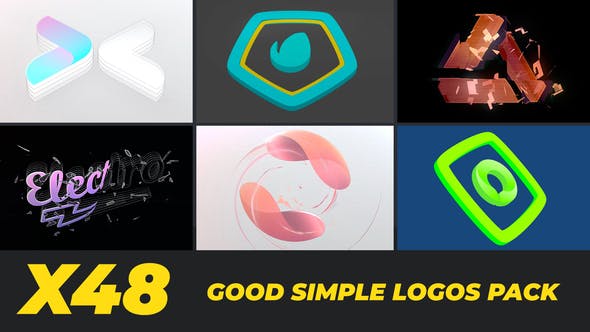 AE模板-简单LOGO标志动画小片头 Good Simple Logos Pack插图