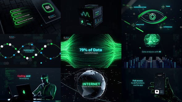 AE模板-未来网络数据科技感预告片 Cyber Technology Trailer插图